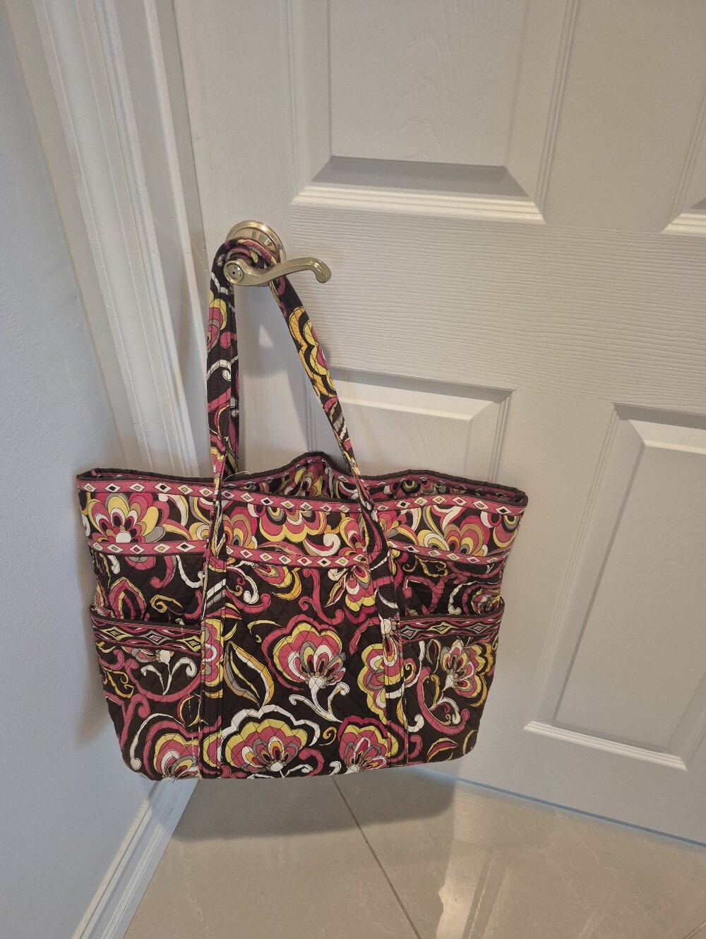 Vera Bradley Floral Quilted Tote Puccini